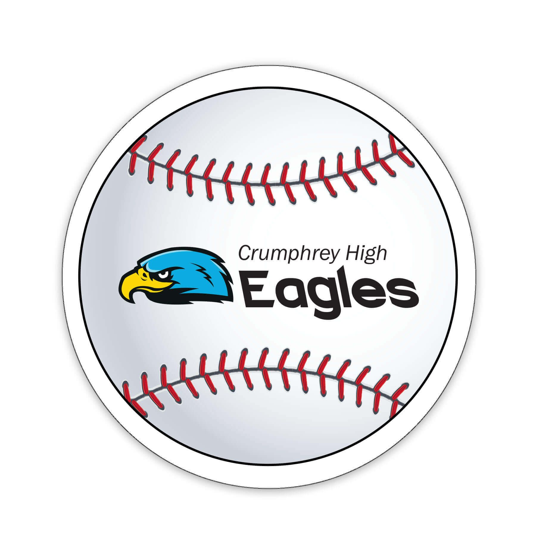 Baseball Shaped NoteKeeper™ Magnet 35 Mil                        